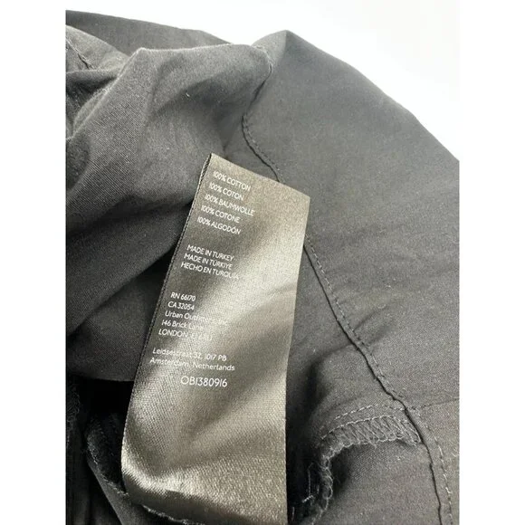 Anthropologie Cotton The Somerset Mini Dress in Black size Small Petite Preppy - Picture 6 of 9